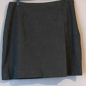 Gap Charcoal Gray Wrap Skirt Size 8